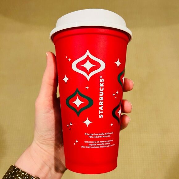 ☕️ Starbucks 2023 Holiday Reusable Cup & Lid ☕️ - Picture 4 of 8